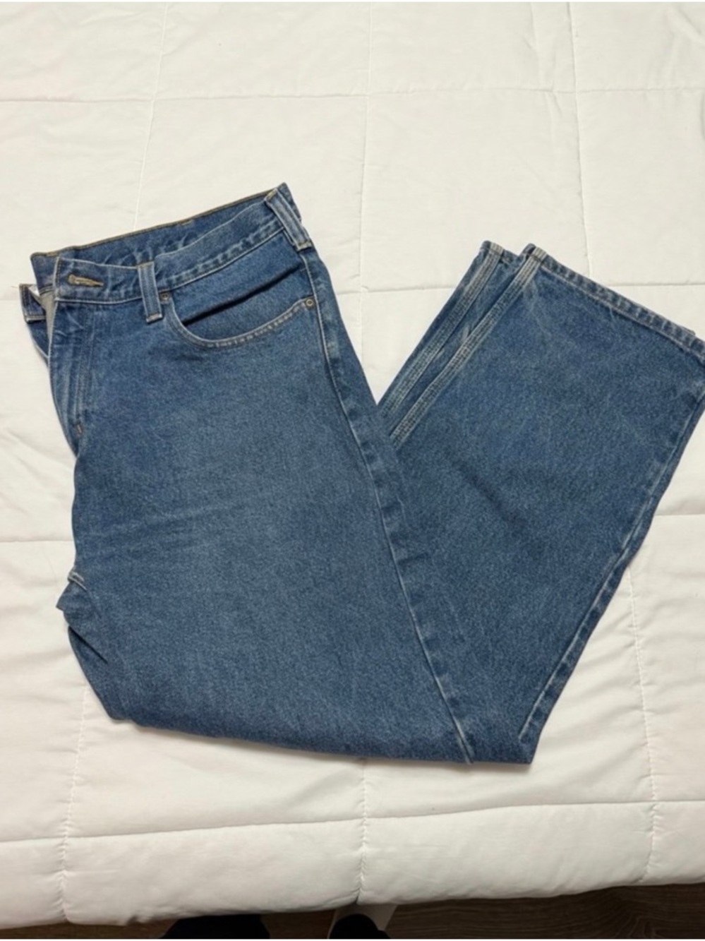 Vintage Carhartt Men's Relaxed Fit Blue Denim Jeans